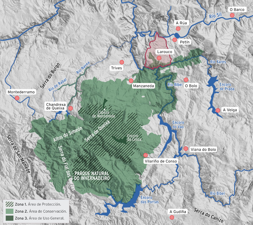 Mapa ZEC Macizo Central